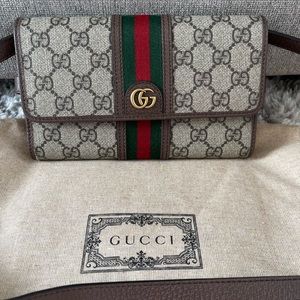NWT Gucci GG Supreme Monogram Web Ophidia Crossbody
